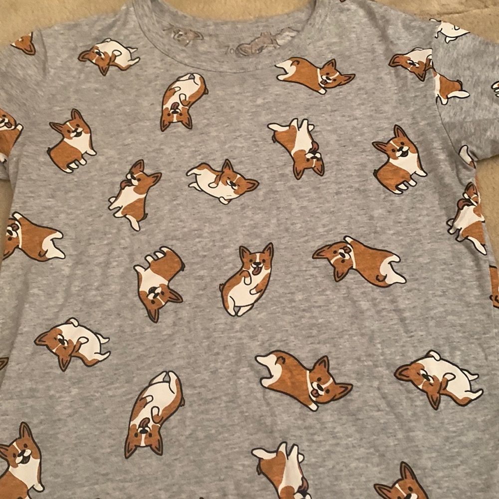 Corgi ladies print top
